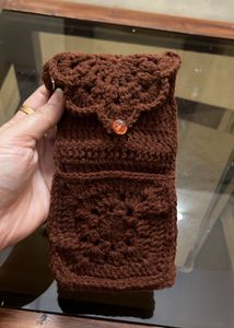 Handmade Crocheted Mobile Sling Bag