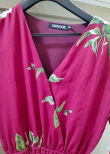 Dark Red Jumpsuit