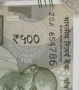786 (₹500) Indian Rupee Note