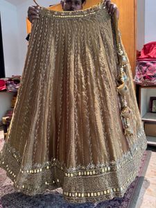 Sangeet Ready To Wear Lehenga Golden Shimmer