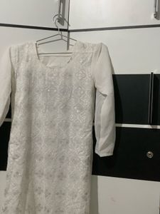 White Patterned Dress