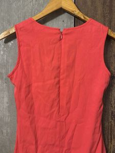 Coral Sleeveless Dress