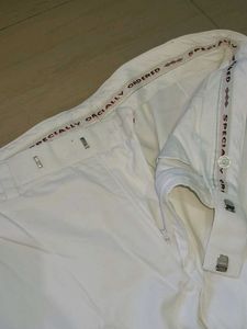 White Casual Pants