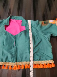 Radhe Krishna Print Blouse 💚