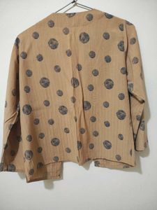 Cute Polka Dot Tank Top With Jacket