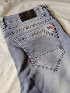Blue Grey Smoky Look Jeans