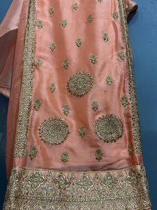Beautiful Embroidery Double Shade Suit With Duppt