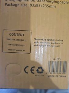 Portable Mini Wireless Charging Juice Blender