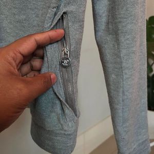 Chanel Zip Up 100% Cotton Jacket For Women