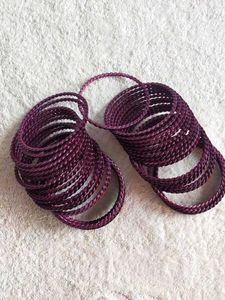 Shinny Purple Metal Bangles