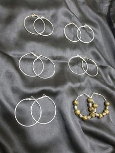 Pair Of 5 Plain Earrings For Jewellery Making