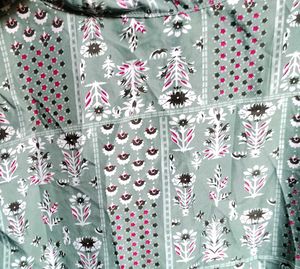 Stylish Sage Green Floral Top