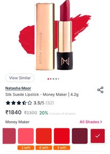 Natasha Moor Silk Suede Lipstick