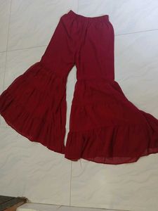 A Straight Sharara Kurti Set
