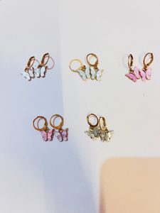Butterfly Drop Earrings Set