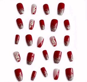 Floral Press-On Nail Set