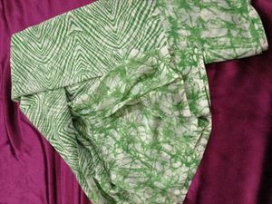 Green Patterned Saree