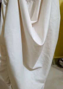 Cream/White Top With Straps