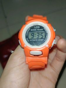 Orange Digital Sport Watch