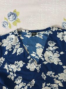 Navy blue Darzi Brand Slit dress/Kurta