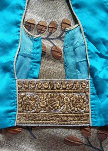 Teal Embroidered Blouse