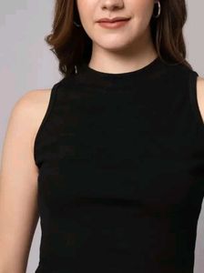 Sleeveless Black Top