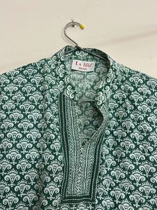 Green Printed Top