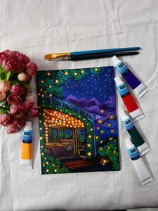 Aesthetic Lamp Landscape Painting