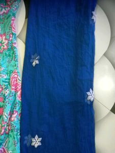 Floral Anarkali Suit with Dupatta