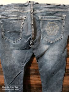 Denim Dark Blue Branded Jeans