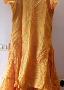 New Unused Yellow Embroidered Lehenga