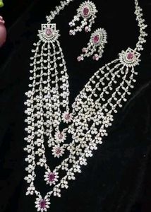 Elegant Emerald &amp; Diamond Jewelry Set