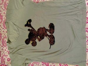 Sequin Giraffe Tee