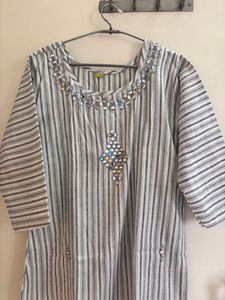 Striped Mirror Kurti