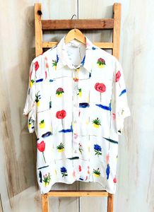 Abstract Print Shirt Size-42-44