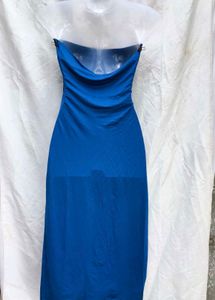 I. Blue Cutout Dress