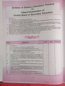 Candid Chemistry Lab Manual - CBSE Class 9