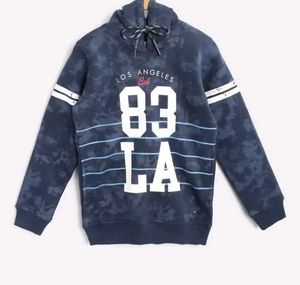 Navy Blue Hooded Sweatshirt