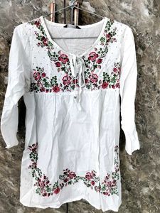 Floral Embroidered Top
