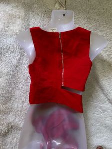 Pinterest Inspo Red Sleeveless Tie Top
