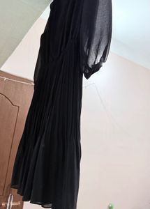 Black Pleated Dress