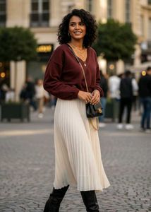 shein rust full sleeve top winter perfect