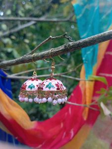 Meenakari Jhumkas