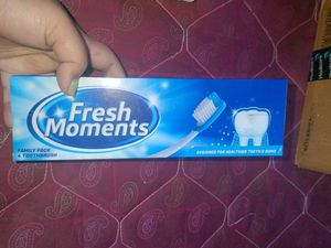 Combo Of Toothbrush And 2 Essensual Talcum Powder