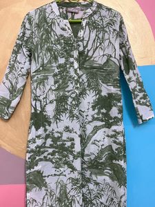 Handcrafted Green Cotton Kurta
