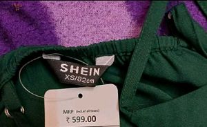 beautiful shein ❤️👉 Green Mini Dress