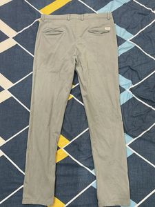 Zara lime green cotton blend trouser(casual&amp;Formal