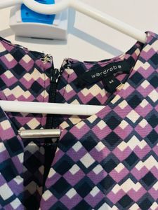 Patterned Sleeveless Dress