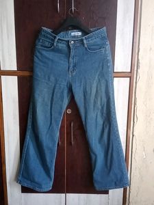 Women Blue Wide Leg Jeans