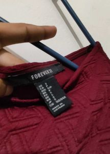 Forever 21 Burgendy Dress